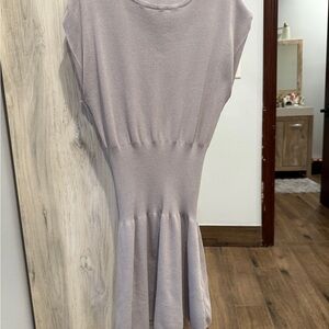 Elegant Lavender Knit Dress